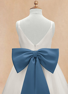 Azazie Lea Flower Girl Dresses Twilight A-Line Spaghetti Strap Tulle Dress image9