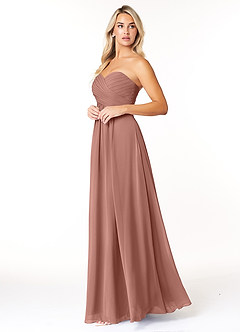 Azazie Yazmin Bridesmaid Dresses Cedar Rose A-Line Sweetheart Neckline Chiffon Convertible Dress image3
