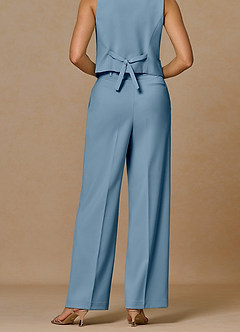 front Rowan Light Blue Refined Weave Performance pants