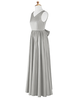 Azazie Hathaway Junior Klänning av A-Line i Stretch Satin Rosett image8