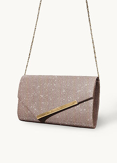 front Micronized Glitter Envelope Bag