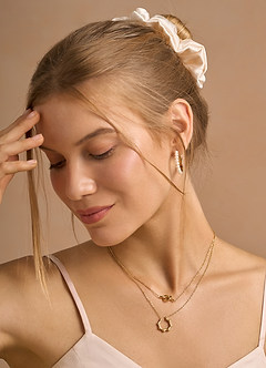 front Collier nœud d'amour