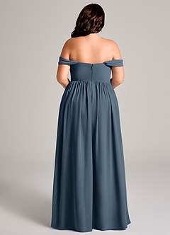 Azazie Calianna Bridesmaid Dresses Neptune A-Line Off the Shoulder Chiffon Convertible Dress image15