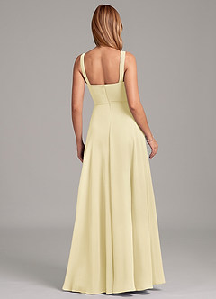 Azazie Shaude Suknie dla druhen Linia A Pofałdowany Szyfon Do ziemi Sukienka image2