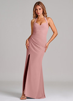 Azazie Emeria Suknie dla druhen Syrena Dekolt w kształcie serca Szyfon Do ziemi Sukienka image1