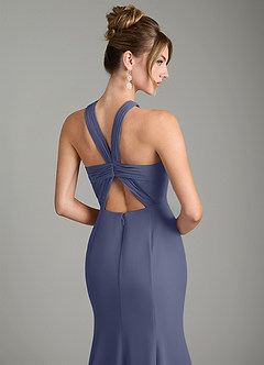 Azazie Rue Bridesmaid Dresses Stormy A-Line Halter Chiffon Dress image6