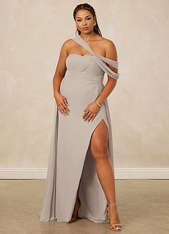 Christian Siriano Bridal for Azazie 1014 Bridesmaid Dresses Frost A-Line Off the Shoulder Chiffon Dress image12