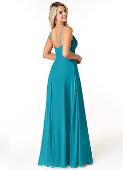 Azazie Moira Bridesmaid Dresses Jade A-Line Scoop Chiffon Dress image5