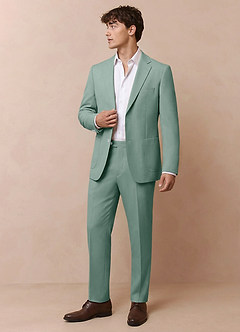 front Owen Matcha Chaqueta de traje ligera a medida