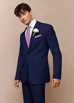front Savile Blue Wool Blend Suit