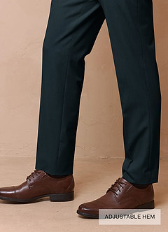 front Savile Tummanvihreä Villasekoitepuku