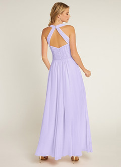 Azazie Claudia Bridesmaid Dresses Lilac A-Line Sweetheart Neckline Chiffon Dress image3