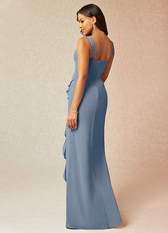 Azazie Camellia Bridesmaid Dresses Twilight Sheath Lace Chiffon Dress image2