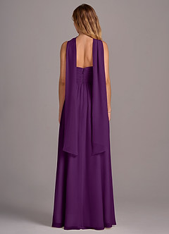 Azazie Joni Robes de demoiselle d'honneur Robe Trapèze Convertible en Mousseline de soie Sans bretelle Grain De Raisin image7