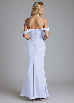 Azazie Luiza Abiti da Damigella Abito Sirena in Chiffon a Spalla Scoperta Lavanda image7