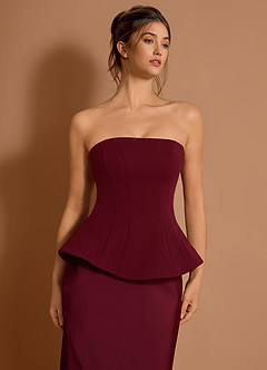 Zeraya Wine Maxi Dress image5