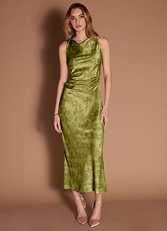 Gelina Moss Navy Maxi Dress image3