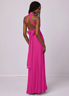 Barbie ♥ Azazie Bridesmaid Dresses A-Line Pleated Chiffon Floor-Length Dress image6