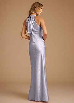 Azazie Doretta Bridesmaid Dresses Pebble Floral Jacquard Mermaid Pleated Floral Jacquard Dress image2