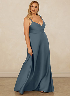 Christian Siriano Bridal for Azazie 1001 Bridesmaid Dresses Twilight A-Line Sweetheart Neckline Stretch Satin Dress image14