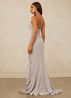 Christian Siriano Bridal for Azazie 1006 Bridesmaid Dresses Frost Mermaid Ruched Chiffon Dress image2
