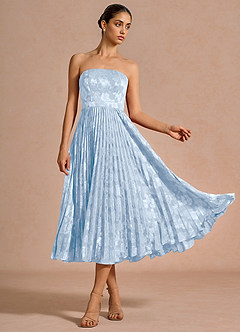Vestido Azul Pálido Midi Coral image4