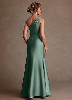 Azazie Haifa Suknie dla Matki Panny Młodej Syrena Jedno ramię Satyna elastyczna Długość podłogi Sukienka image2