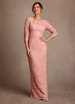 Azazie Van Buren 신부의 어머니 드레스 쉬스 레이스 플로어 길이 드레스 image3