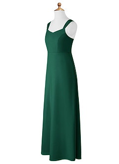 Azazie Denice Junior Emerald A-Line Chiffon Dress image10