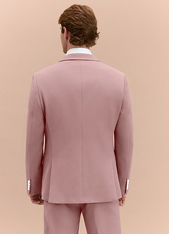 front James Dusty Rose Structured Stretch 3-piece suit