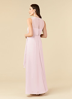 Azazie Marchioness 신부의 어머니 드레스 A라인 쉬폰 바닥 길이 드레스 image4