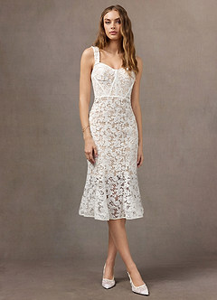 Candace White Midi Dress image1