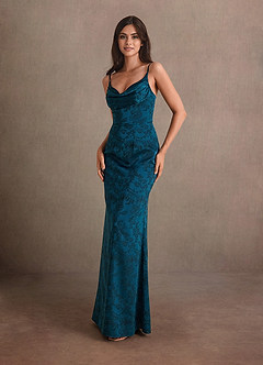 Leah Navy Black Gown image3