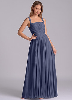 Azazie Mina Bridesmaid Dresses Stormy A-Line Pleated Chiffon Dress image6