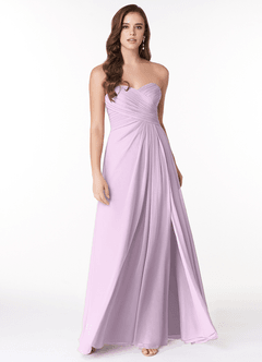 Azazie Arabella Allure Robes de demoiselle d'honneur Robe Trapèze Convertible en Mousseline de soie Encolure en Forme de Cœur Frostiges Flieder image12