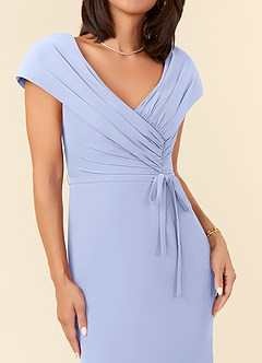 Azazie Bailora Mother of the Bride Dresses Ice Mermaid Ruched Chiffon Dress image4