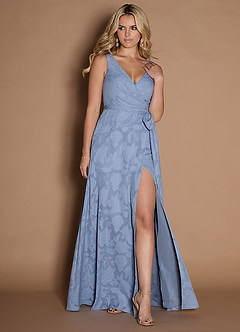 Audren Azul Pálido Vestido largo image3