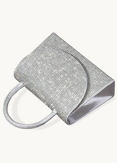 front Handbag With Glitter Diamonds