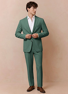 front Owen Eucalipto Chaqueta de traje ligera a medida