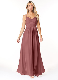 Azazie Lisbon Schlussverkauf A-Linie Herzausschnitt Chiffon Kleid Amethyst image5