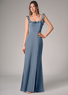 Azazie Callie Bridesmaid Dresses Twilight Mermaid Side Slit Chiffon Convertible Dress image4
