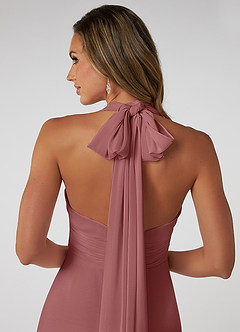 Azazie Fifi Bridesmaid Dresses Amethyst A-Line Strapless Chiffon Convertible Dress image4