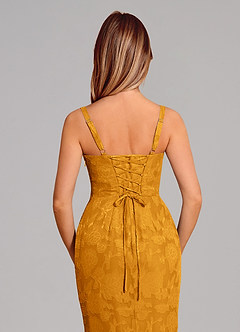 Azazie Aubrey Brudtärnklänningar Klä av Sjöjungfru i Blommig Utbrändhet Rosett Knäck image2