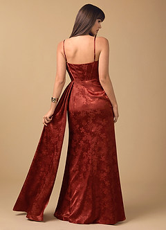Robe Maxi Brun Rouille Reya image2