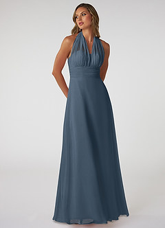 Azazie Fifi Bridesmaid Dresses Neptune A-Line Strapless Chiffon Convertible Dress image6