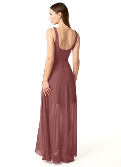 Azazie Renee Bridesmaid Dresses A-Line Chiffon Floor-Length Dress with Pockets image5