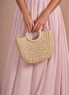front Wicker Tote Bag