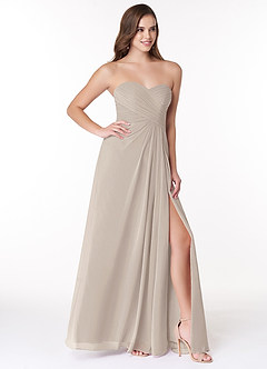 Azazie Arabella Allure Bridesmaid Dresses Frost A-Line Sweetheart Neckline Chiffon Convertible Dress image5