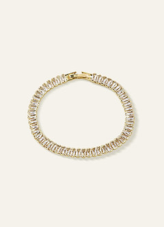 front Pulsera de tenis de circonitas de colores