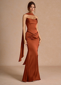 Sorrel Rust Corset Two-Piece Sets image3